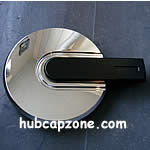 Chrome/black H3 center cap, free shipping