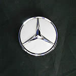 Chrome/Silver Mercedes center, free shipping