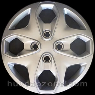 Silver replica 2011-2013 Ford Fiesta hubcap 15"