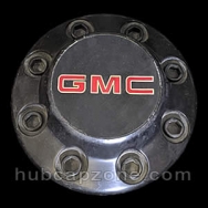 Black 1988-1992 GMC center cap 8 lug wheel