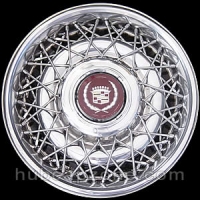 1987-1992 Cadillac wire spoke hubcap RWD. 15"