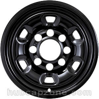 Black 17" Dodge Ram 2500 wheel skins 8 lug, 2014-2025 | imp94blk
