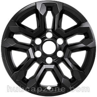Black 18" 6 lug Chevy Silverado wheel skins, 2022-2025