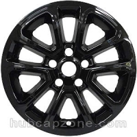Black 18" Jeep Cherokee wheel skins, 2014-2022