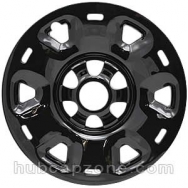 Black 17" Nissan Titan wheel skins, 2016-2024