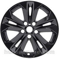 Black 17" Nissan Rogue wheel skins, 2014-2018