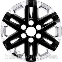 Chrome and Black 18" Toyota Tundra, Sequoia wheel skins, 2022-2026 | imp505xb