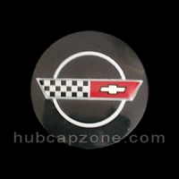 Black 3" Chevy Corvette center cap