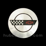 Silver 3" Chevy Corvette center cap