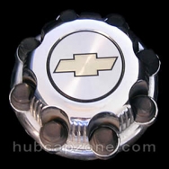 Chrome 1999-2012 Chevy center cap 8 lugs SRW