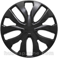 Set of 4 17" black hubcaps.