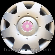 16" VW Beetle pink daisy hubcap