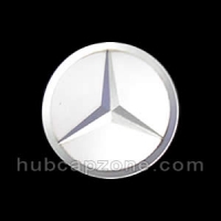 Silver Mercedes center cap 3"