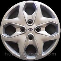 14 Inch Silver & Black Wheel Trim Hub Caps – Full Set For Ford Fiesta – Plastic Covers