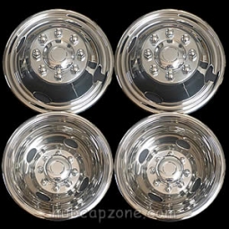 Set of 4 8 lug 4 hole Ford 17" bolt on wheel simulators. Fits: 2005-2025