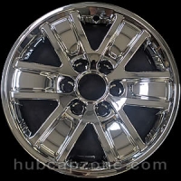 Chrome 17" 6 lug GMC Sierra wheel skins, 2014-2019