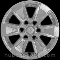Chrome 17" Chevy Silverado, GMC Sierra wheel skins, 2019-2025