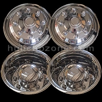 Set of 4 8 lug 4 Hand Hole International 19.5" bolt on wheel simulators. Fits: 1990-2019