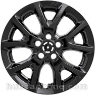 Black 17" Jeep Cherokee wheel skins, 2014-2018