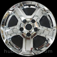 Chrome 17" Jeep Wrangler wheel skins, 2018-2023