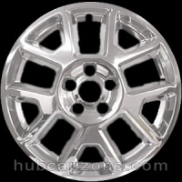 Chrome 17" Jeep Renegade wheel skins, 2019-2020
