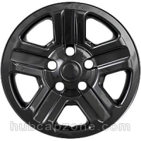 Black 16" Jeep Wrangler wheel skins, 2007-2018