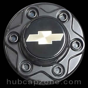 Black 6 lug Chevy center cap HubcapZone