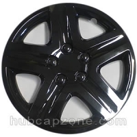 Set of 4 17" black hubcaps.
