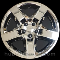 Replica chrome bolt-on hubcap 17"
