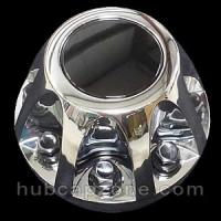 Replica 2008-2010 Chevy/GMC 3500 chrome rear wheel center cap for dually rear wheel trucks