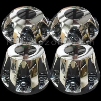 Replica 2011-2021 Chevy/GMC 3500 chrome front and rear wheel center caps for dually rear wheel truck
