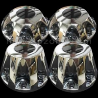 Replica 2011-2025 Chevy/GMC 3500 chrome front and rear wheel center caps for dually rear wheel truck