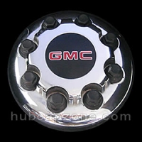 Chrome front 2001-2010 GMC center cap 8 lug dually wheel