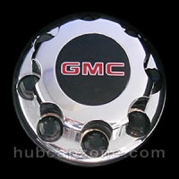 Chrome rear 2001-2010 GMC center cap 8 lug dually wheel