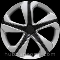 Silver/Black replica 2016-2019 Honda Civic hubcap 16"