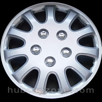 Set of 4 14" silver hubcaps.