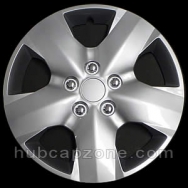 Silver replica 2006-2012 Toyota Rav4 hubcap with metal clips 16" #42602-0R010