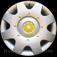 16" VW Beetle yellow daisy hubcap