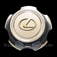 Chrome/Gold 1998-2002 Lexus LX470 center cap