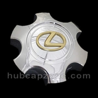 Chrome/Gold 2003-2009 GX470 Lexus center cap