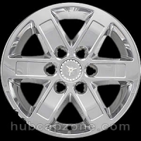 Chrome 17" 6 lug GMC Sierra, Yukon, Savana wheel skins, 2007-2014