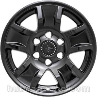 Black 17" 6 lug Chevy Silverado wheel skins, 2014-2018