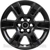Black 20" 6 lug GMC Sierra wheel skins, 2014-2019