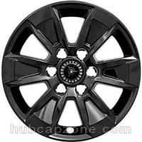 Black 17" Chevy Silverado, GMC Sierra wheel skins, 2019-2020