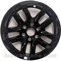 Black 18" 6 lug Chevy Silverado wheel skins, 2019-2020