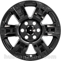 Black 18" Nissan Titan wheel skins, 2016-2019