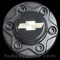 Black 6 lug Chevy center cap