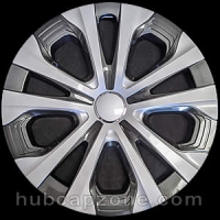 Silver/Black Replica 2019-2020 Toyota Prius hubcap 15"
