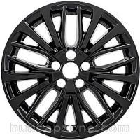 Set of 4 Black 18" Toyota Camry wheel skins, 2018-2022